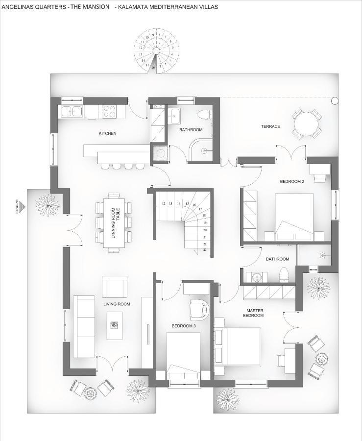 Angelinas Quarters - Mediterranean Villa Kalamata